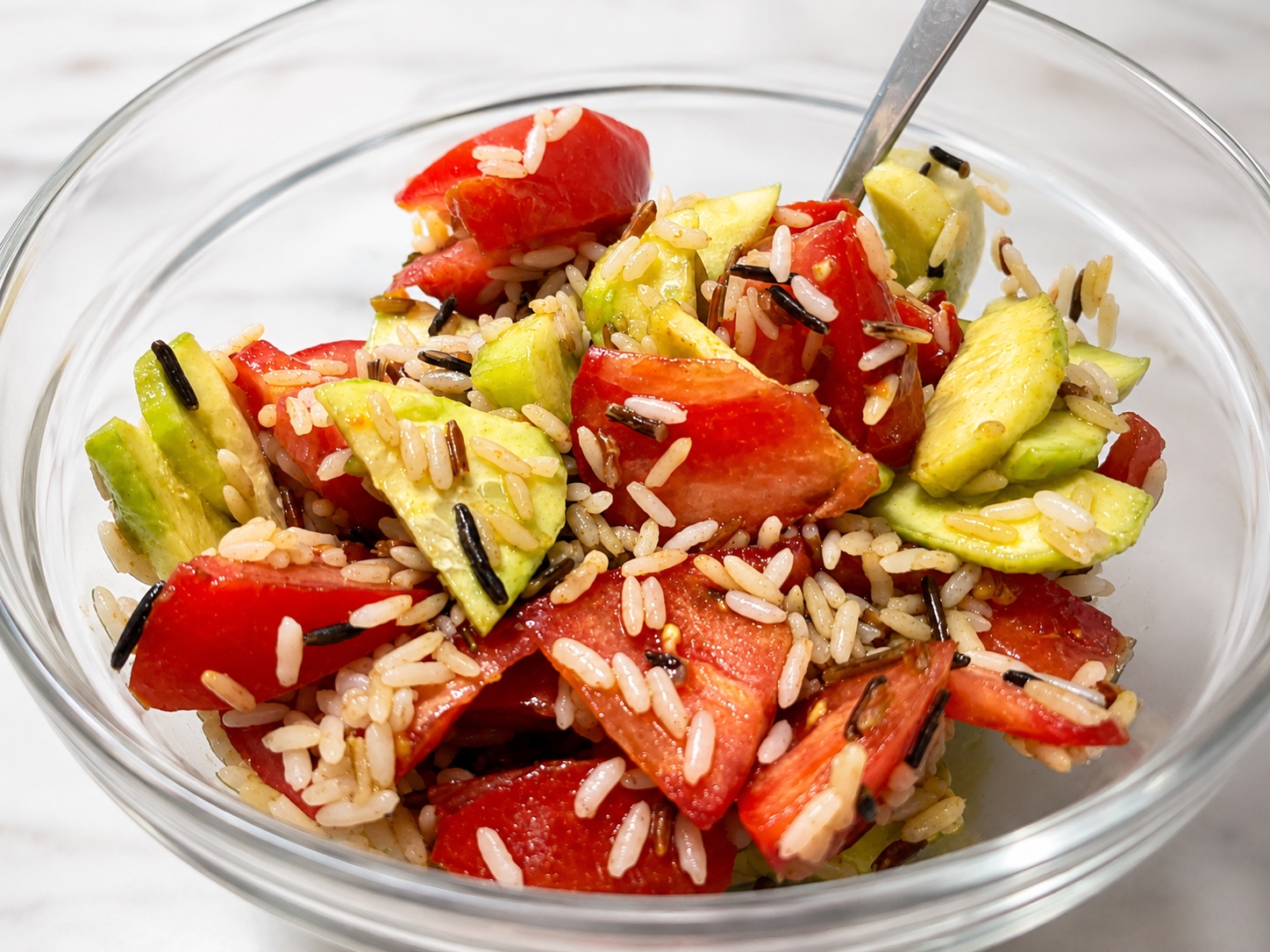 Arroz con verduras y hamburguesa — cena del plan